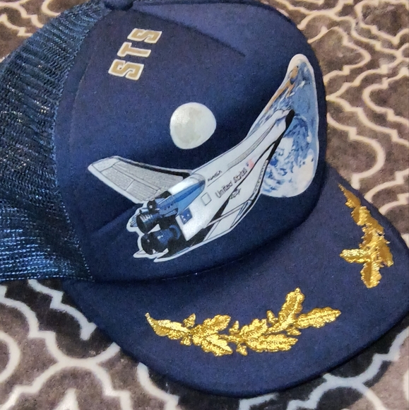 🚀☄️ VINTAGE STS SPACE SHUTTLE TRUCKER HAT - Picture 2 of 8